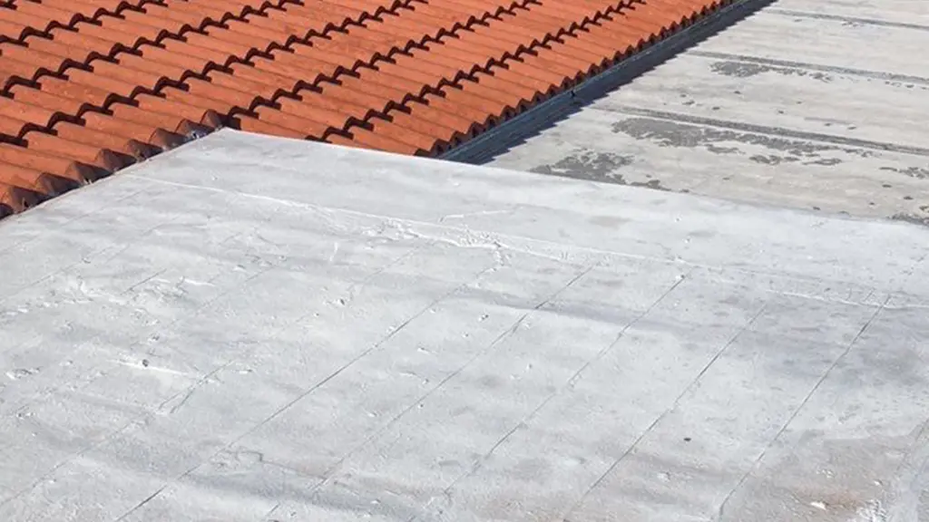Before flat roof replacement