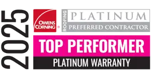2025 Owens Corning Top Performer Platinum Warranty